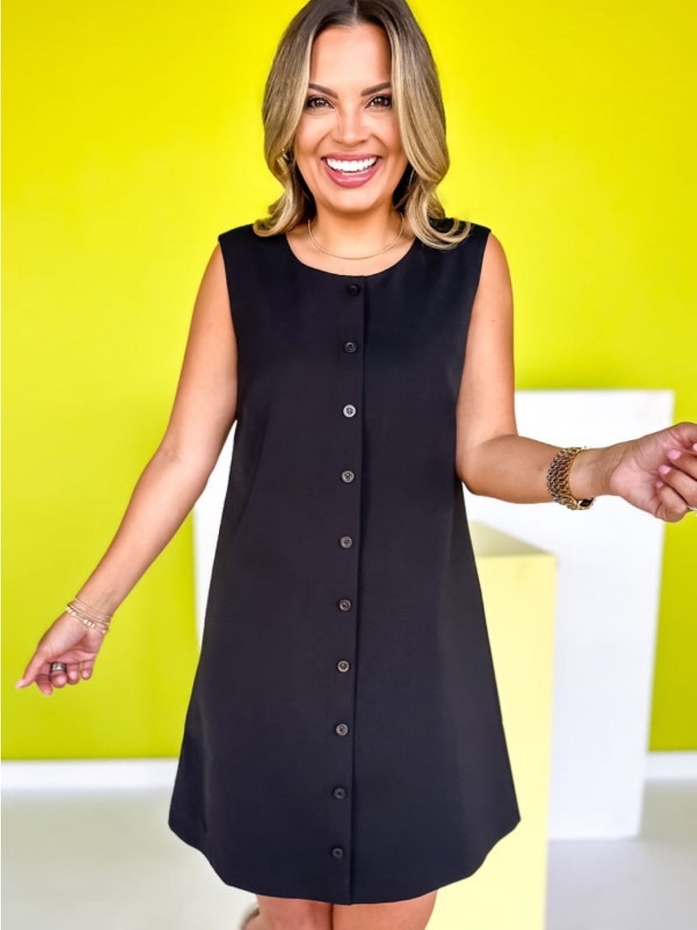 SSYS the Label Black Jules Shift Dress Sleeveless Lightweight Dress Size XL